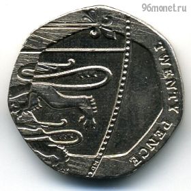 Великобритания 20 пенсов 2015
