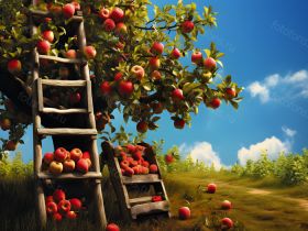 Фон стена "Appletree wall №1"