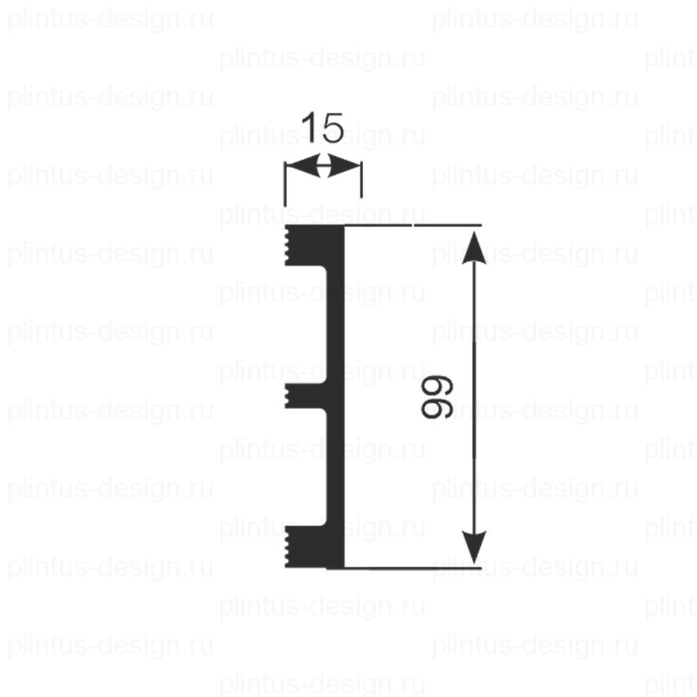 РХ049 Cosca плинтус экополимер 99х15