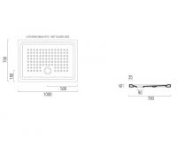 Поддон для душа GSI 438911 100х70 см схема 2