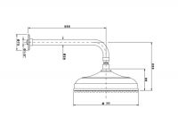 Nicolazzi Doccia 5703BZ30 Верхний душ _ 300 мм схема 2