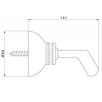 Nicolazzi Doccia C7125BZ Держатель для ручного душа схема 2