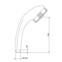 Nicolazzi Doccia C7105CR Ручной душ схема 3