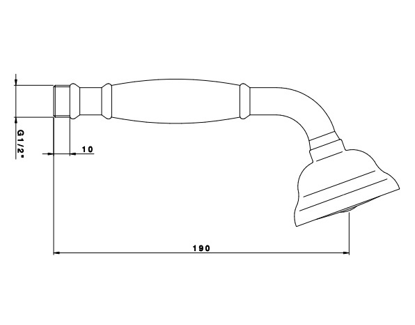 Nicolazzi Doccia C7104MDB Ручной душ схема 2