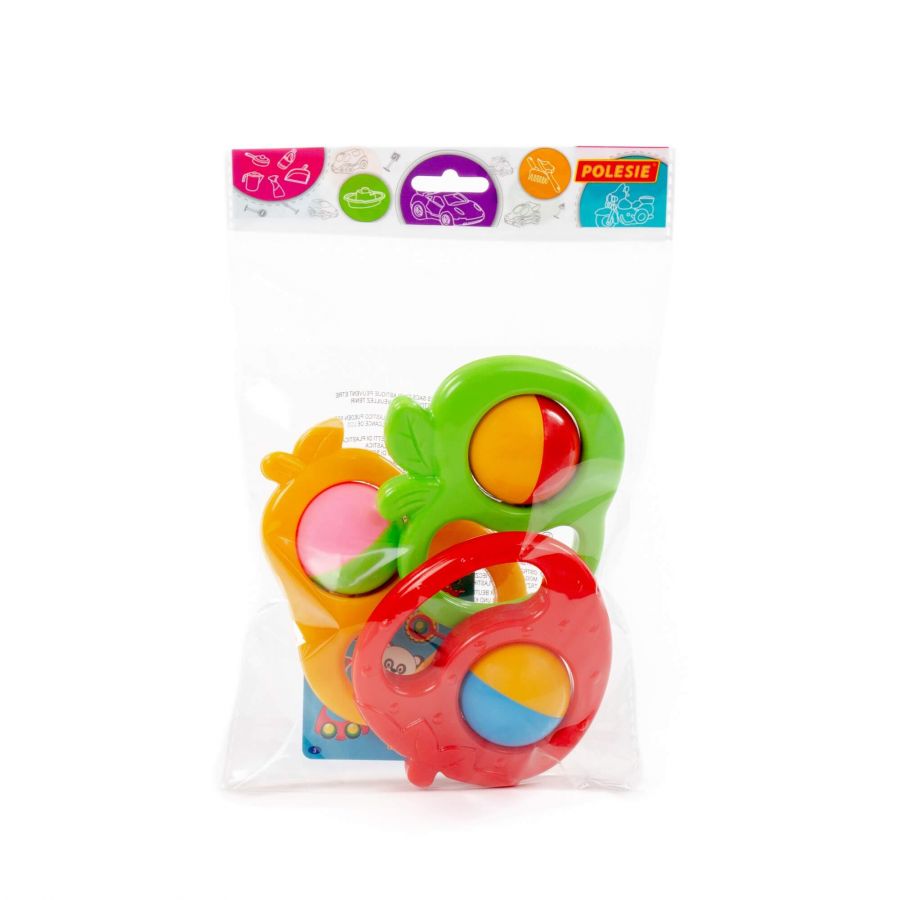 Набор погремушек "Фрукты" (3 шт)