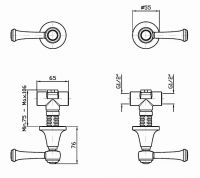 Смеситель Zucchetti Agor Classic для душа ZAM738 схема 1