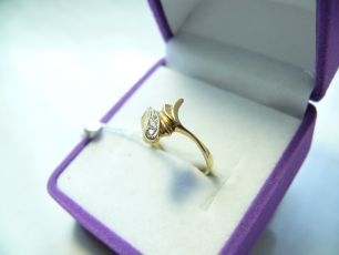 502/25  Кольцо с фианитами