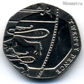 Великобритания 20 пенсов 2016