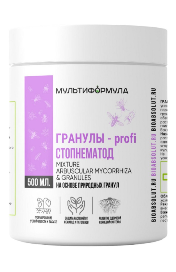 Почвоулучшитель МУЛЬТИФОРМУЛА Гранулы-profi СТОПНЕМАТОД 500 г.