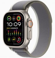 Apple Watch Ultra 2 49mm Titanium Case with Green/Gray Trail Loop