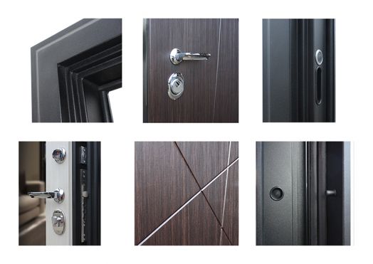 Дверь Входная АСД Вектор с зеркалом