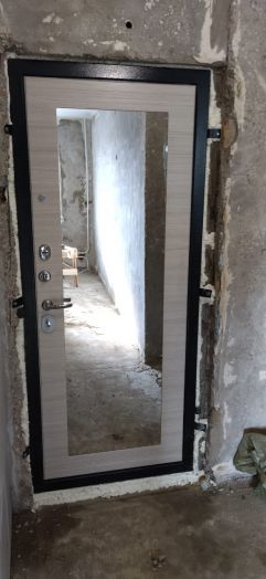 Дверь Входная АСД Некст 1 с зеркалом акация поперечная