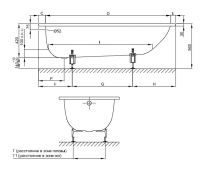 Ванна стальная Bette Form 180x80 с шумоизоляцией 2950-000-PLUS схема 3