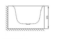 Прямоугольная ванна пристенного монтажа Bette Lux I Silhouette Side 3460 CWVVS 170х85 схема 4