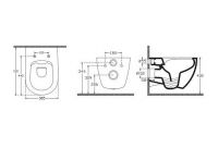 ISVEA Infinity 10NF02001SV-2L Унитаз подвесной безободковый схема 3