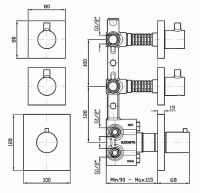 Смеситель Zucchetti Pan для душа ZP8660 схема 1