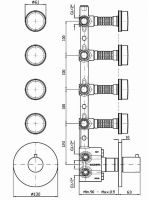 Смеситель Zucchetti Savoir для душа ZSV662-ZSA662 схема 2