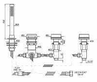 Смеситель Zucchetti Savoir для душа ZSV484 схема 1