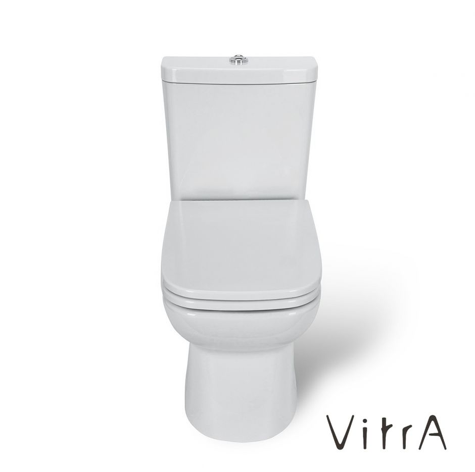 Унитаз напольный компакт VITRA S20 9819B003-7202 с керамическим бачком и сиденьем ФОТО