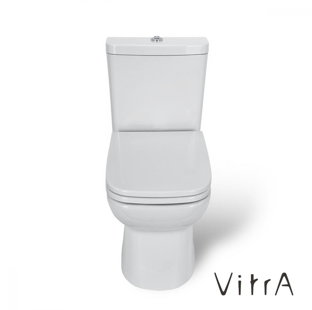 Унитаз напольный компакт VITRA S20 9819B003-7202 с керамическим бачком и сиденьем схема 5