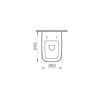 Унитаз подвесной 4392B003-6047 VITRA Shift схема 8