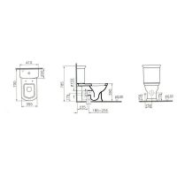 Унитаз-компакт VITRA Serenada 9722B003-7201 схема 3