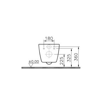 Унитаз подвесной 5384B003-6061 VITRA Sunrise схема 9