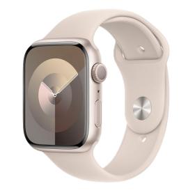 Apple Watch Series 9 45mm GPS (корпус - сияющая звезда, ремешок Sport Band сияющая звезда, размер M/L)