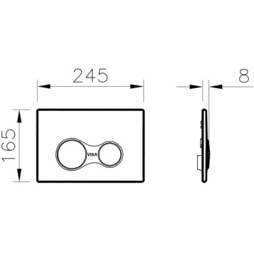 Комплект инсталляция и унитаз 9012B003-7205 VITRA схема 5