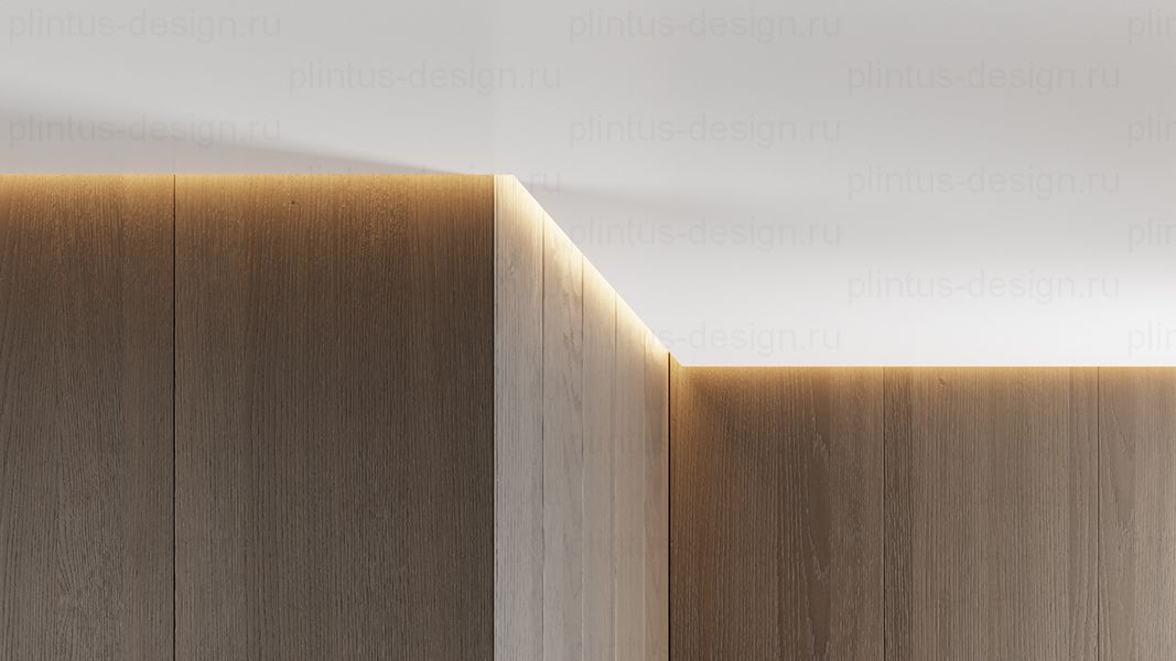 Теневой профиль ФЕСО для потолка из ГКЛ, зазор 15 мм