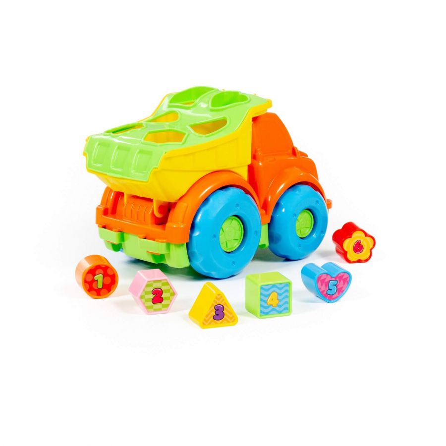 Игрушка развивающая "Автомобиль-самосвал" (в сеточке)