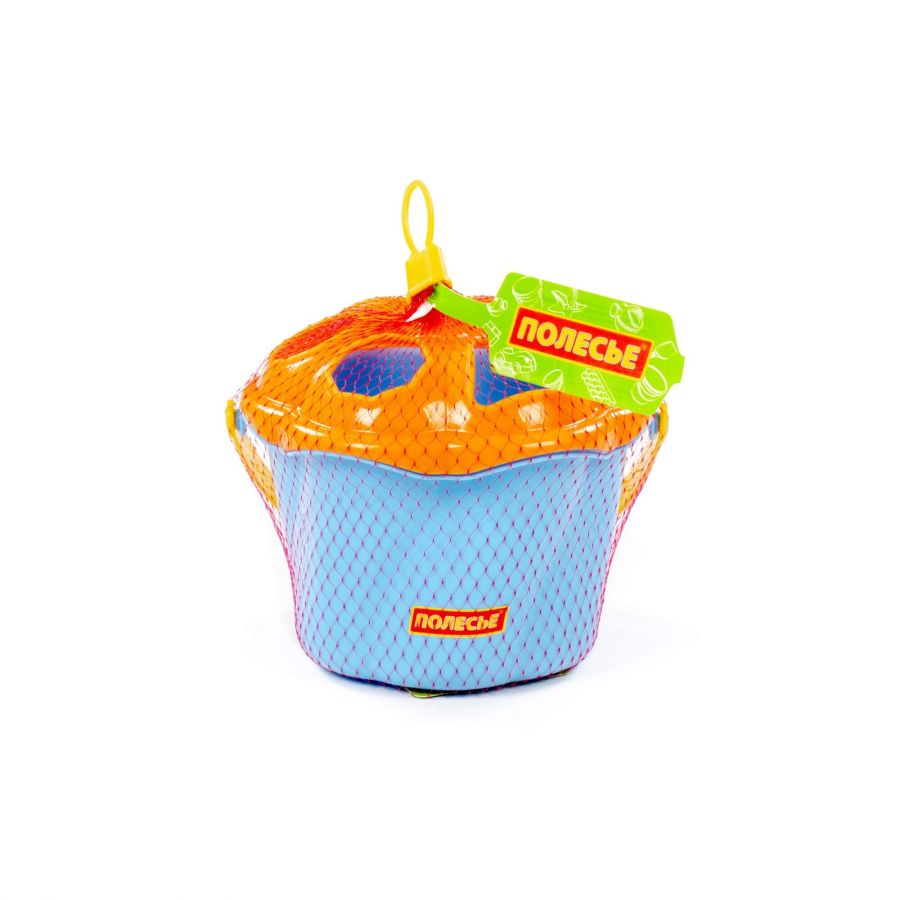 Игрушка развивающая "Ведро Сюрприз" (6 элементов) (голубой) (в сеточке)