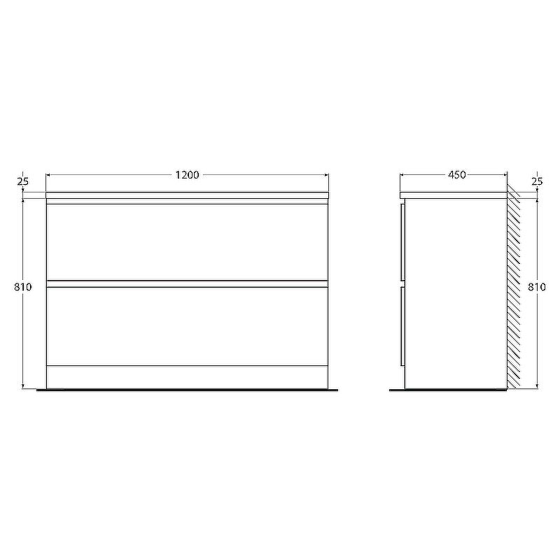 Тумба под раковину BelBagno 120 ALBANO-1200-2C-PIA-BL Bianco Lucido схема 16