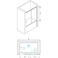 Шторка на ванну RGW Screens SC-62 150x150 01116215 схема 4