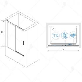 Шторка на ванну RGW Screens SC-45 170x150 34114517 ФОТО