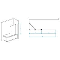 Шторка на ванну RGW Screens SC-011 100х140 351101110 схема 8 Шторка на ванну RGW Screens SC-011 100х140 351101110 схема 8