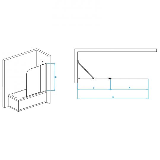 Шторка на ванну RGW Screens SC-011 100х140 351101110 схема 8 Шторка на ванну RGW Screens SC-011 100х140 351101110 схема 8