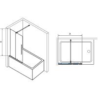 Шторка на ванну RGW Screens SC-47 120x150 41114712 схема 4