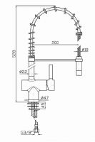 Смеситель Zucchetti PAN для кухни ZP6286 схема 1