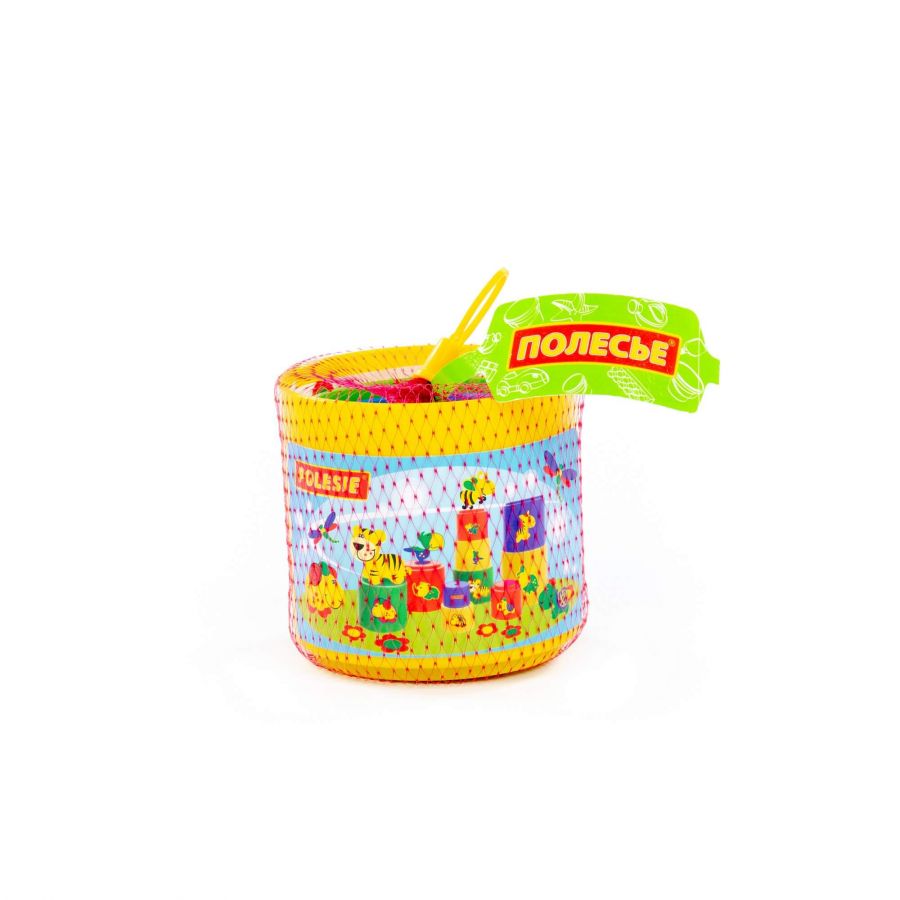 Занимательная пирамидка №3 (9 элементов) (в сеточке)