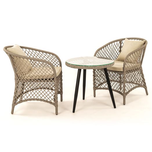 Комплект AURA 2+1 (Кресло 2 шт, стол кофейный D60, экоротанг)