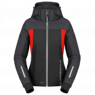 Мотокуртка женская Spidi Hoodie II H2Out, Черно-серо-неоново-красная