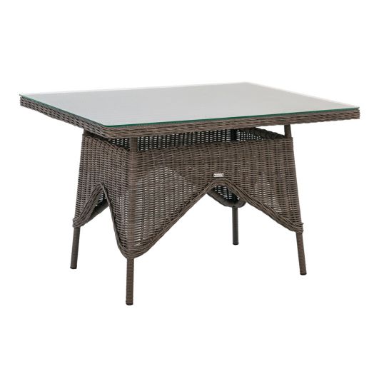 Комплект садовой мебели AMARO (Кресло 2шт, Диван 3-местный 1шт, стол 90х120хН76) (Графит)