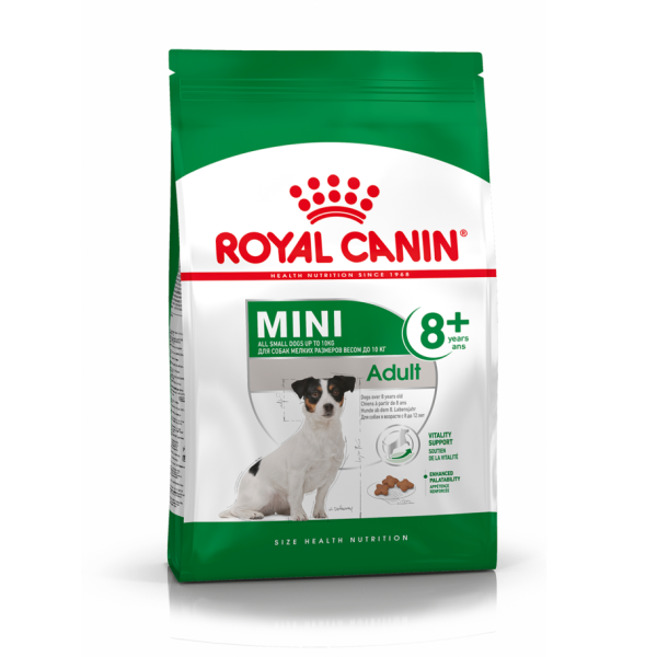 Сухой корм для собак мелких пород Royal Canin Mini Adult 8+ старше 8 лет