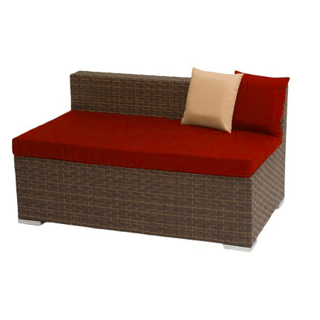 Диван GRAND 2-местный прямой с комплектом подушек (Кофейный)