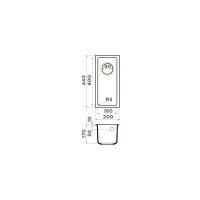 Кухонная мойка Omoikiri Bosen 20-U-DC 4993226 темный шоколад схема 2