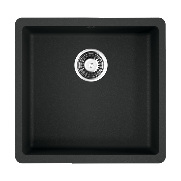 Кухонная мойка Omoikiri Kata 44-U-BL 4993403 черная 44х42 см