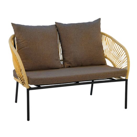 Диван LUNA 2-местный с комплектом подушек (Грано)