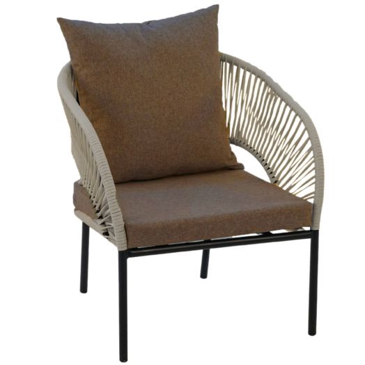 Кресло LUNA с комплектом подушек (Графит)