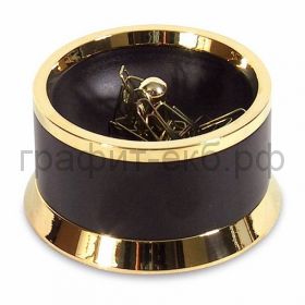 Подставка для скрепок Lerche Black&Gold 36017